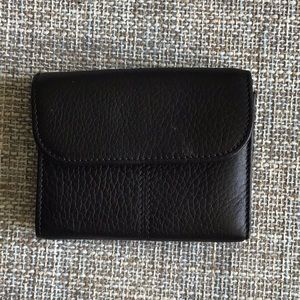 Coach black leather wallet.